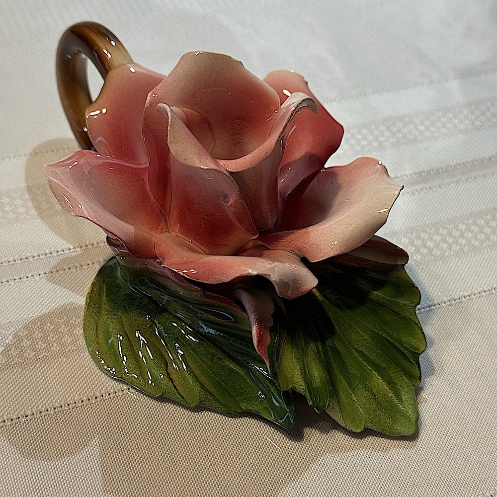 Capodimonte Rose Candle holder
